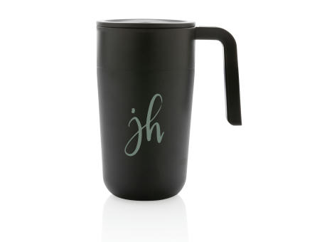 GRS recycelte PP und Stainless Steel Tasse mit Griff bedrucken