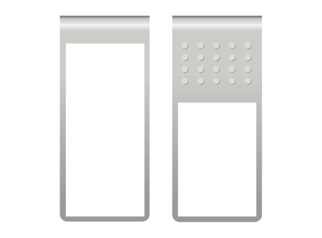 ROMINOX® Mehrweg-Büroklammer Straight Clip XL ohne Noppen, idealer Mailingartikel für Dokumente, bis zu 35 Seiten Klemmkraft Werbeartikel