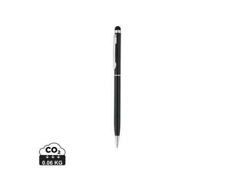 Product image Schlanker Aluminiumkugelschreiber mit Stylus Werbeartikel