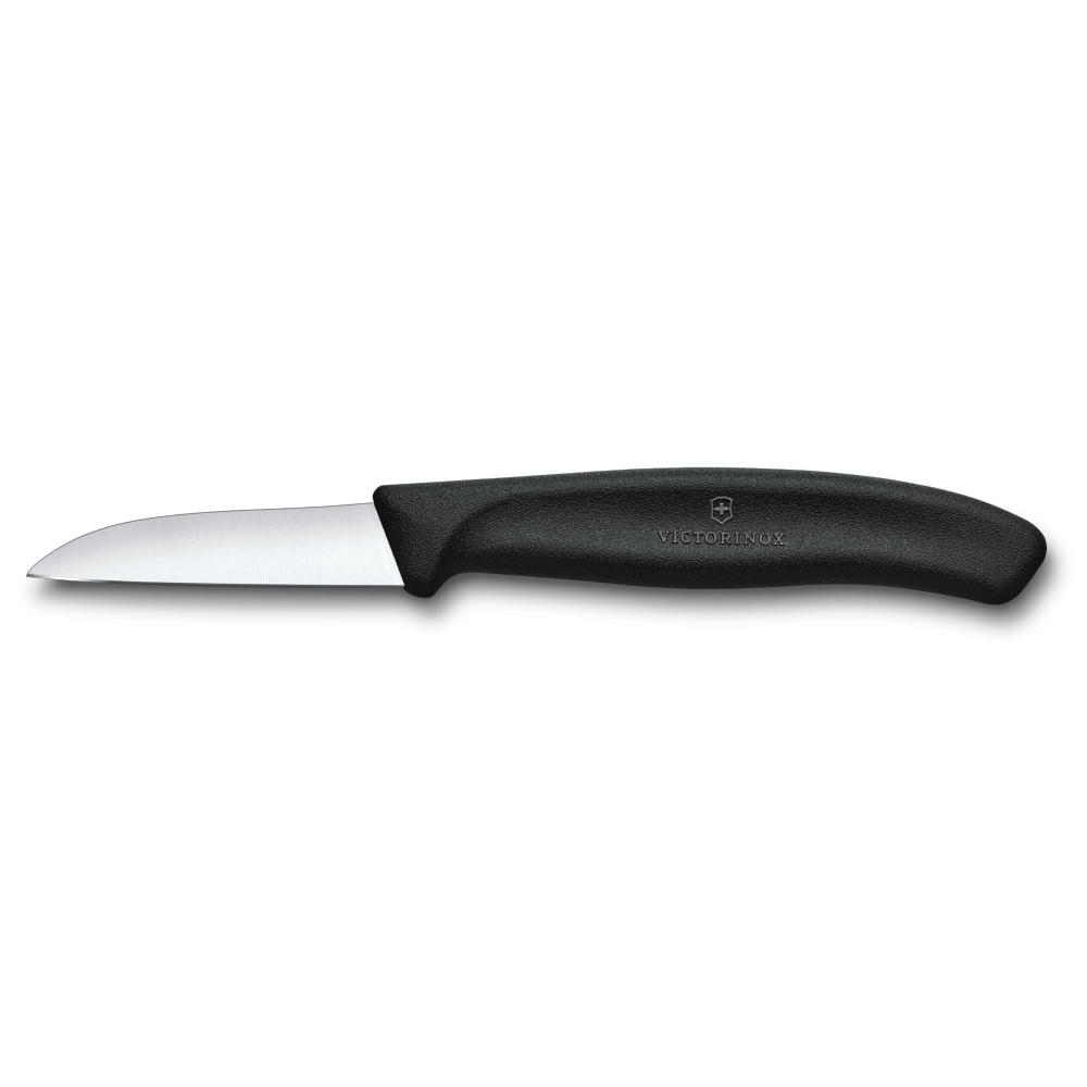 Swiss Classic, Gemüsemesser, 6cm, gerade, schwarz Werbeartikel