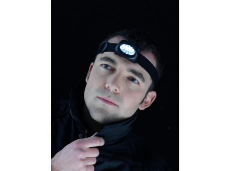 LED-Kopflampe aus Kunststoff Kylie Werbeartikel