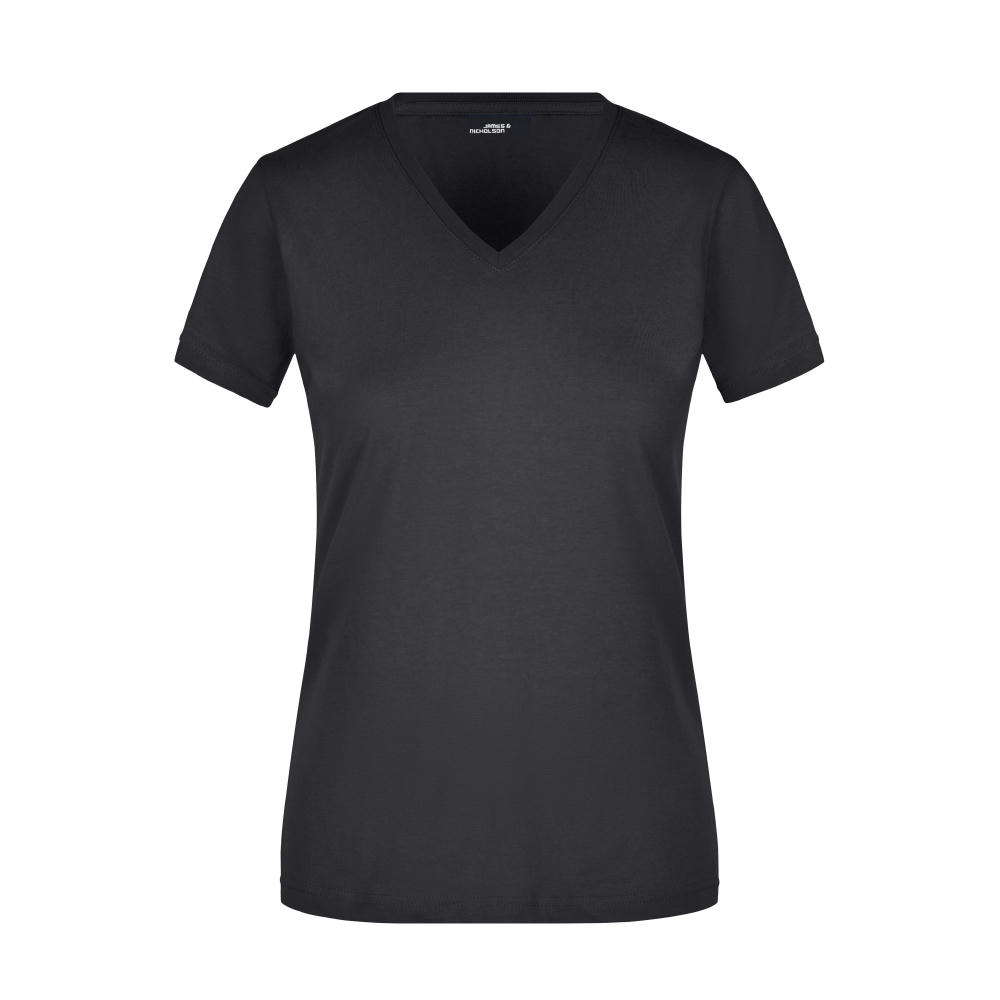 Ladies' Slim Fit V-T - Figurbetontes V-Neck-T-Shirt Werbeartikel