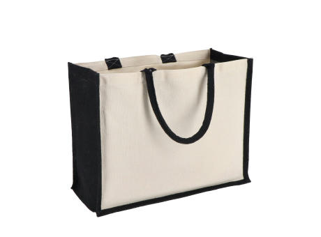 Product image Jute-Baumwolle Tragetasche OEKO-TEX® 42,5 x 19 x 32cm 320g/m² bedrucken