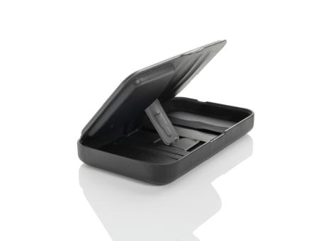 Swiss Peak Travel-Case aus RCS rec. PU mit 3-in-1-Charger Werbeartikel