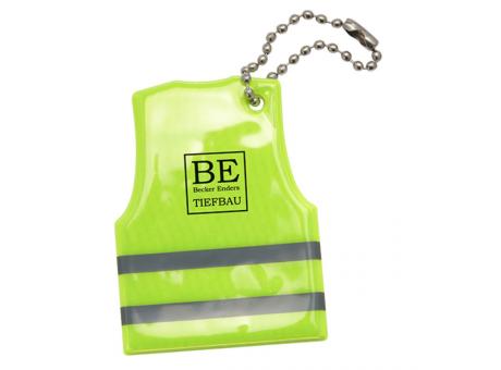 Weich-Reflektor mit Kugelkette, Warnweste bedrucken