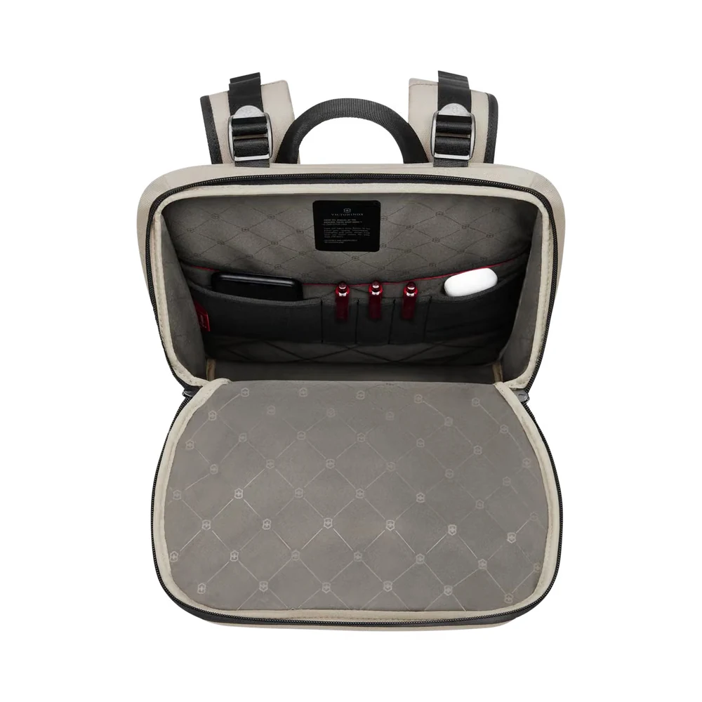 Victorinox Altmont Modern Commuter Backpack Weiß, Organizer mit Stiften und Powerbank – Victorinox Altmont fürs Büro