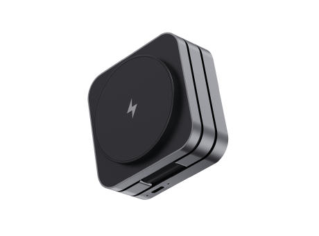 Terra faltbares 3-in-1 15W Charger aus RCS rec. Aluminium Werbeartikel