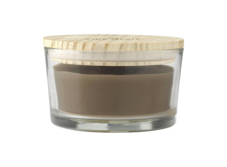 Wooosh Flame Scented Candle Dark Amber Werbeartikel