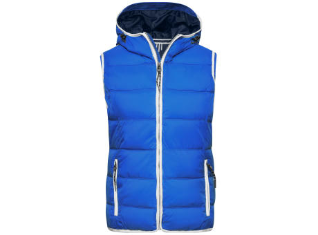 Ladies' Maritime Vest - Modische Steppweste mit angeschnittener Kapuze Werbeartikel