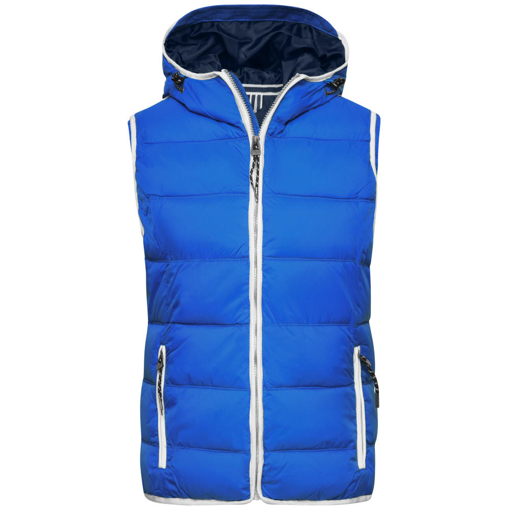 Product image Ladies' Maritime Vest - Modische Steppweste mit angeschnittener Kapuze Werbeartikel
