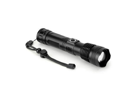 YVIAN. Recycled aluminium rechargeable torch (100% rAL) 10 W Werbeartikel