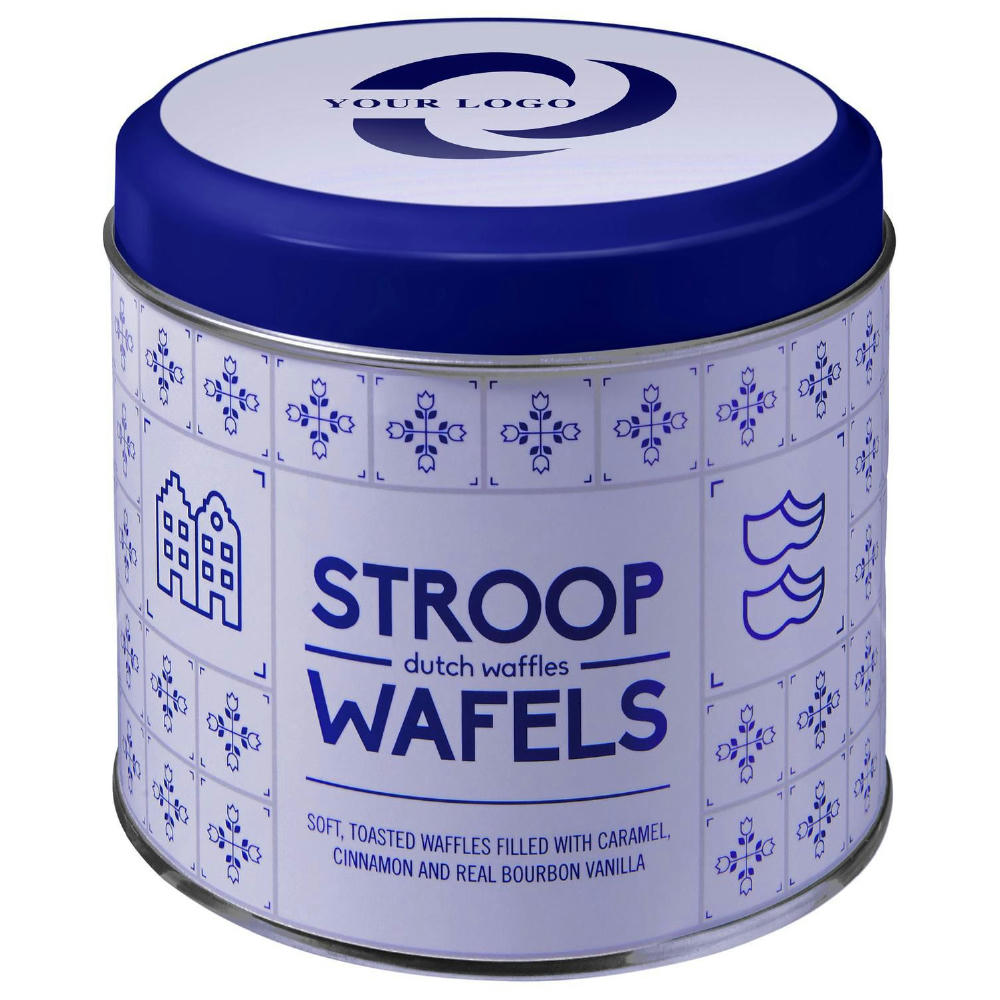Metalldose für Stroopwafel Sanvi Werbeartikel