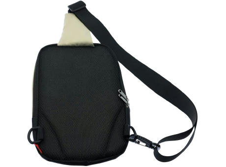 Umhängetasche 'Almeria', Polycotton beige bedrucken