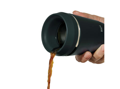 Topl-Trinkbecher aus rec. Stahl mit 360-Grad-Deckel 236ml bedrucken