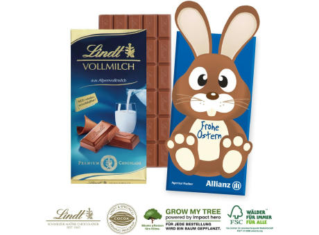 Product image LINDT SCHOKOLADENTAFEL „OSTERHASE” Werbeartikel