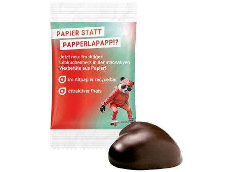 Lebkuchenherz WEISS bedrucken
