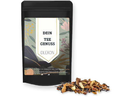 Product image Omas Bratäpfelchen Tee, ca. 20g, Standbeutel Mini schwarz Werbeartikel