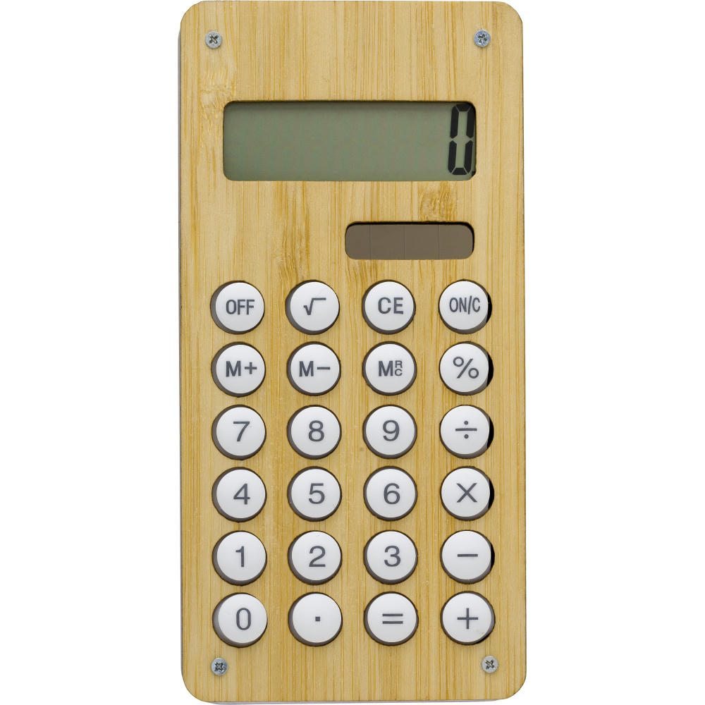 Product image Taschenrechner aus Bambus Thomas Werbeartikel