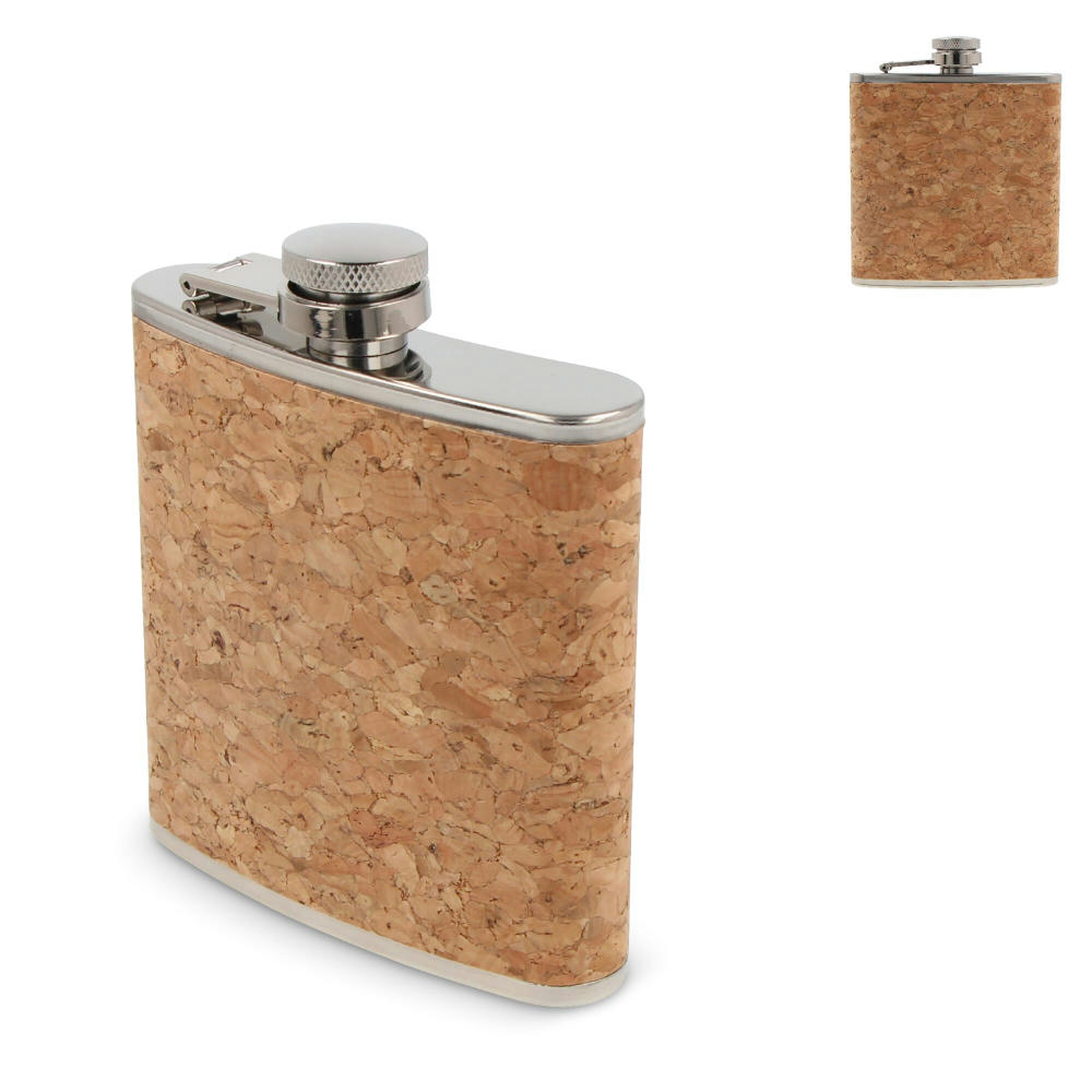 Flachmann mit Korken 170ml Werbeartikel