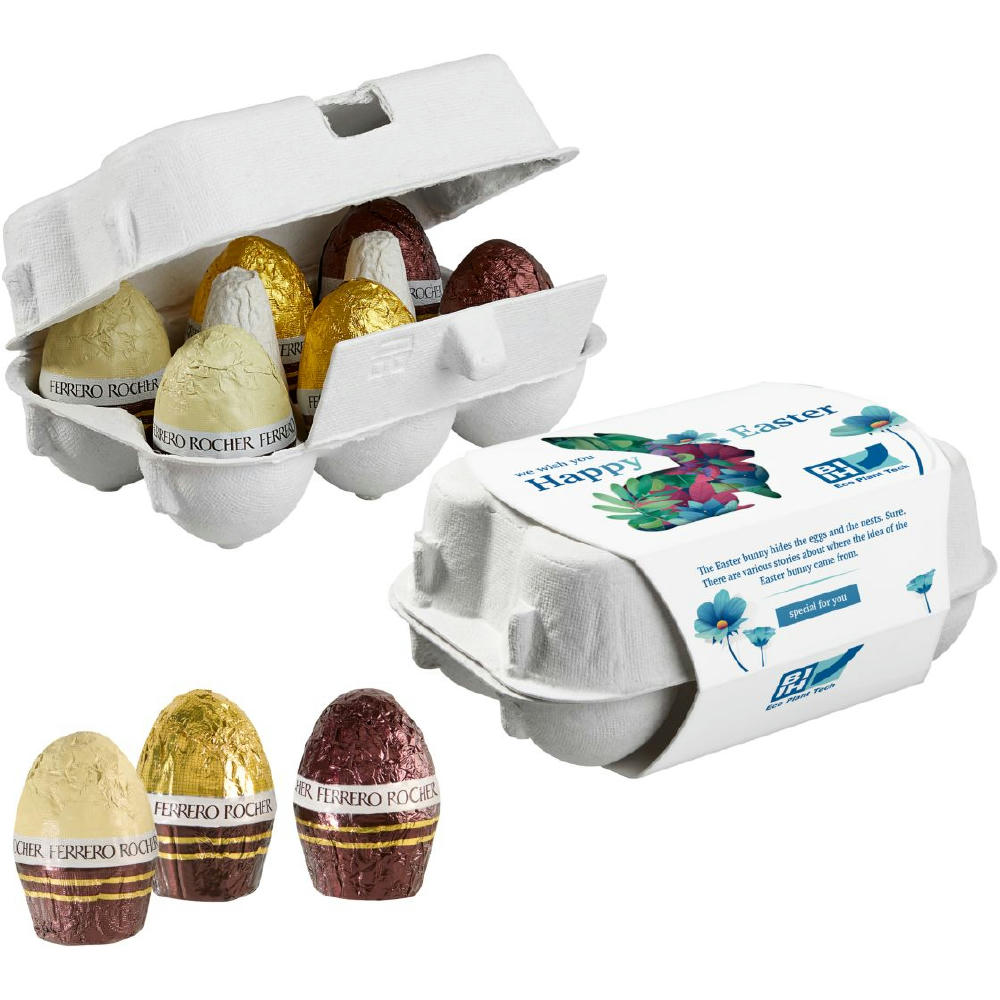 Product image 6er Ostereier-Karton mit Ferrero Rocher Eiern Werbeartikel