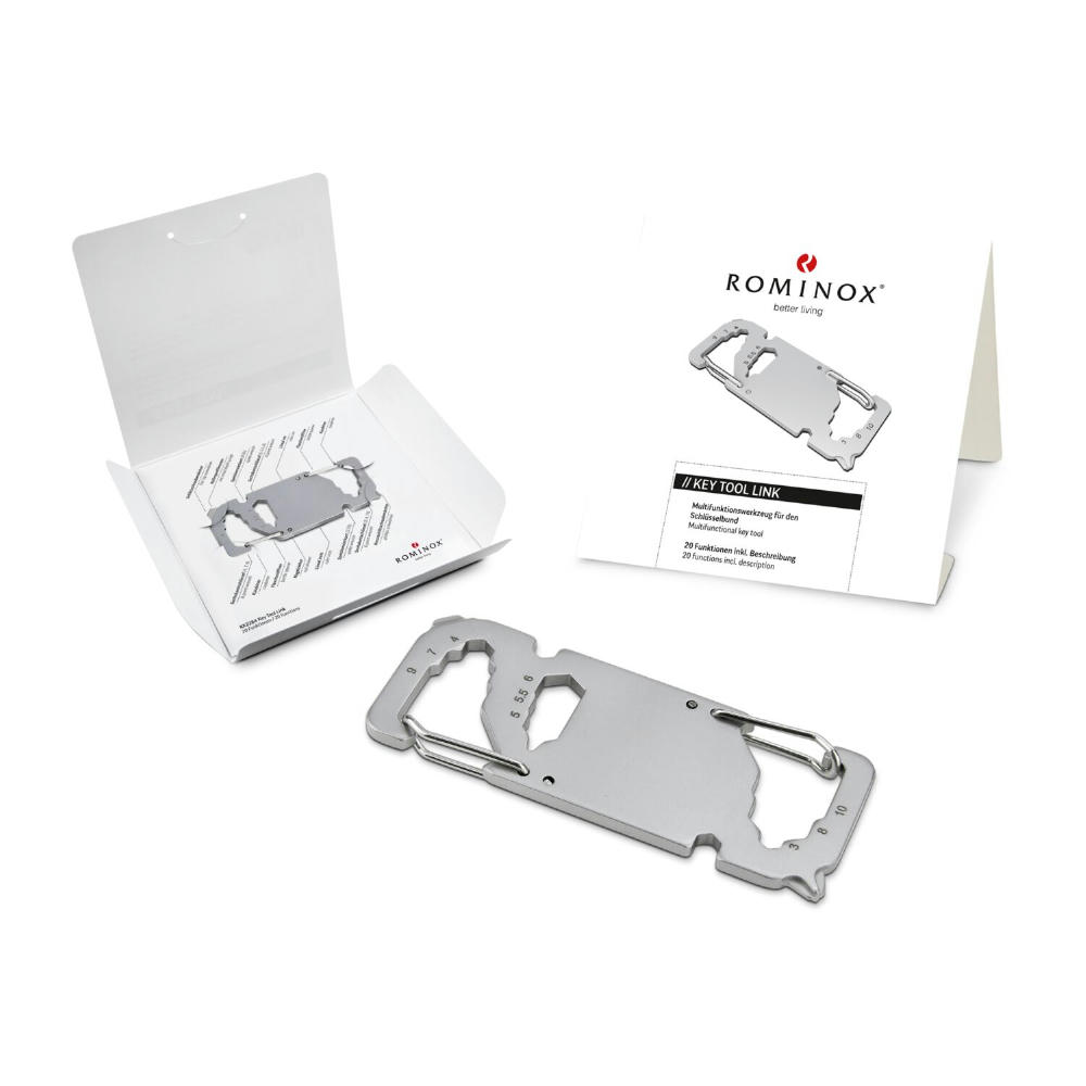 Product image ROMINOX® Key Tool // Link - 20 Funktionen (Karabiner) Werbeartikel