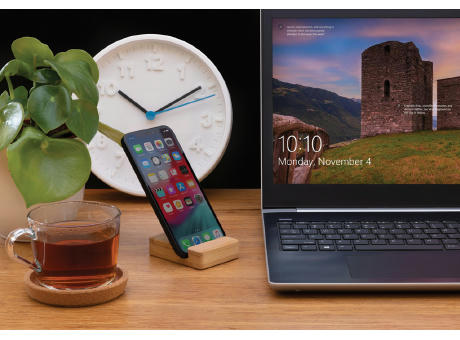 Bambus Smartphone-Halter Werbeartikel