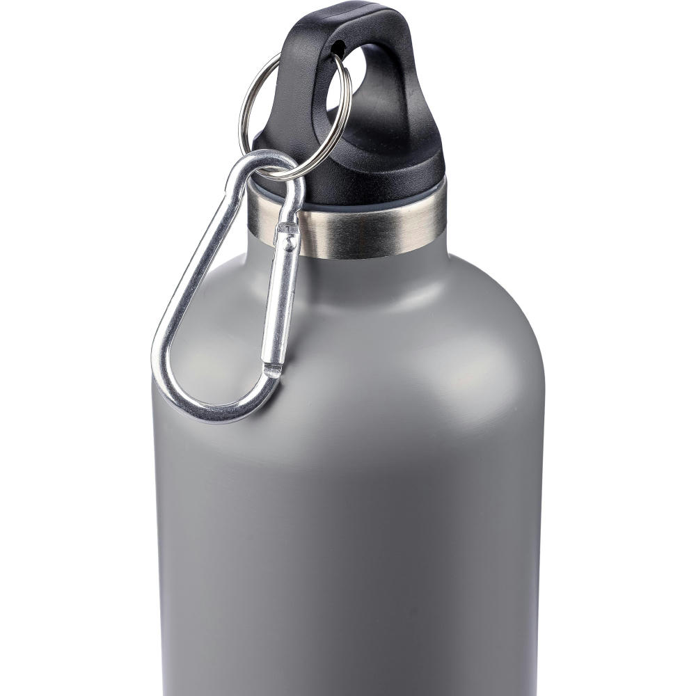 Doppelwandige Flasche aus recyceltem Edelstahl (500 ml) Lysandra Werbeartikel