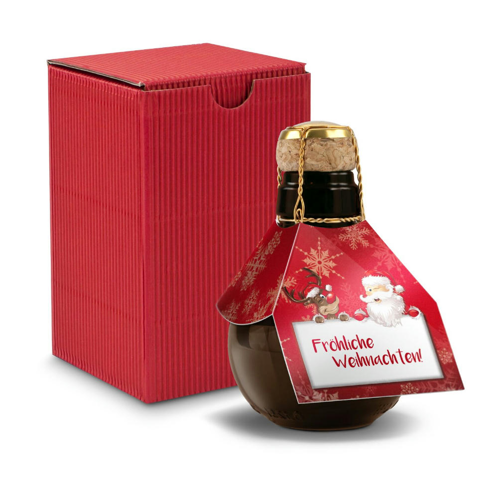 Product image Geschenkset / Präsenteset: Kleinste Sektflasche: Fröhliche Weihnachten Werbeartikel