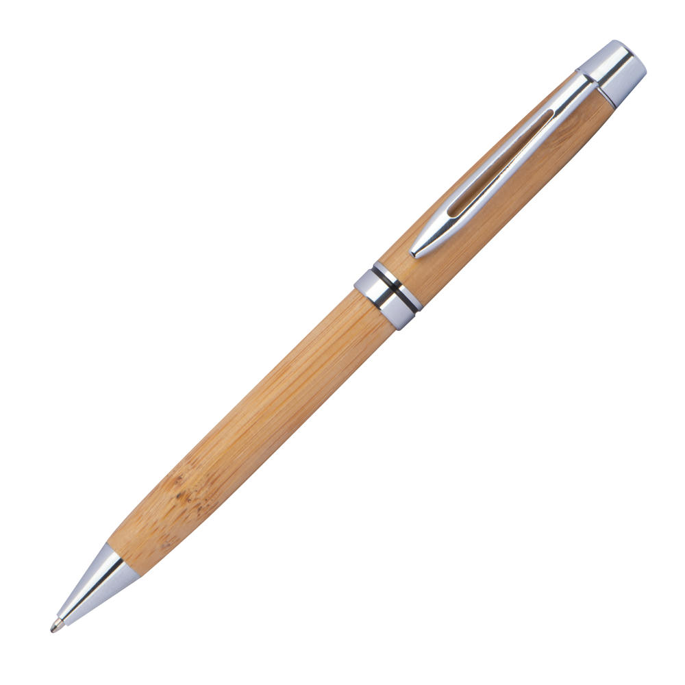 Product image Kugelschreiber aus Holz mit Applikationen aus Metall Werbeartikel