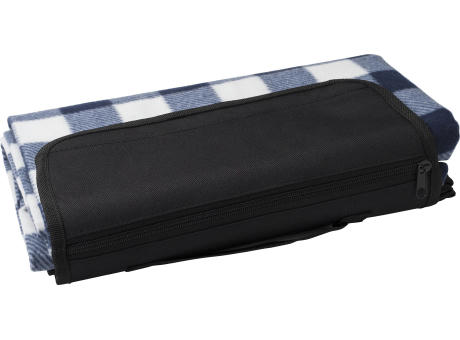 rPET faltbare Polarfleece-Decke Vesper Werbeartikel