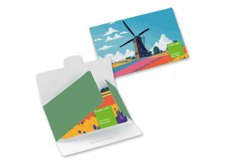Product image POLYCLEAN rPET Displaytuch 21x15 cm im Papieretui, All-Inclusive-Paket Werbeartikel