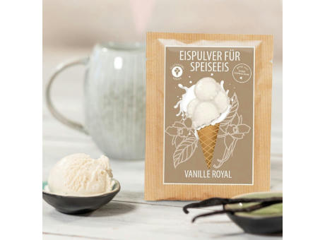 Eispulver Vanille Royal im Portionsbeutel Werbeartikel