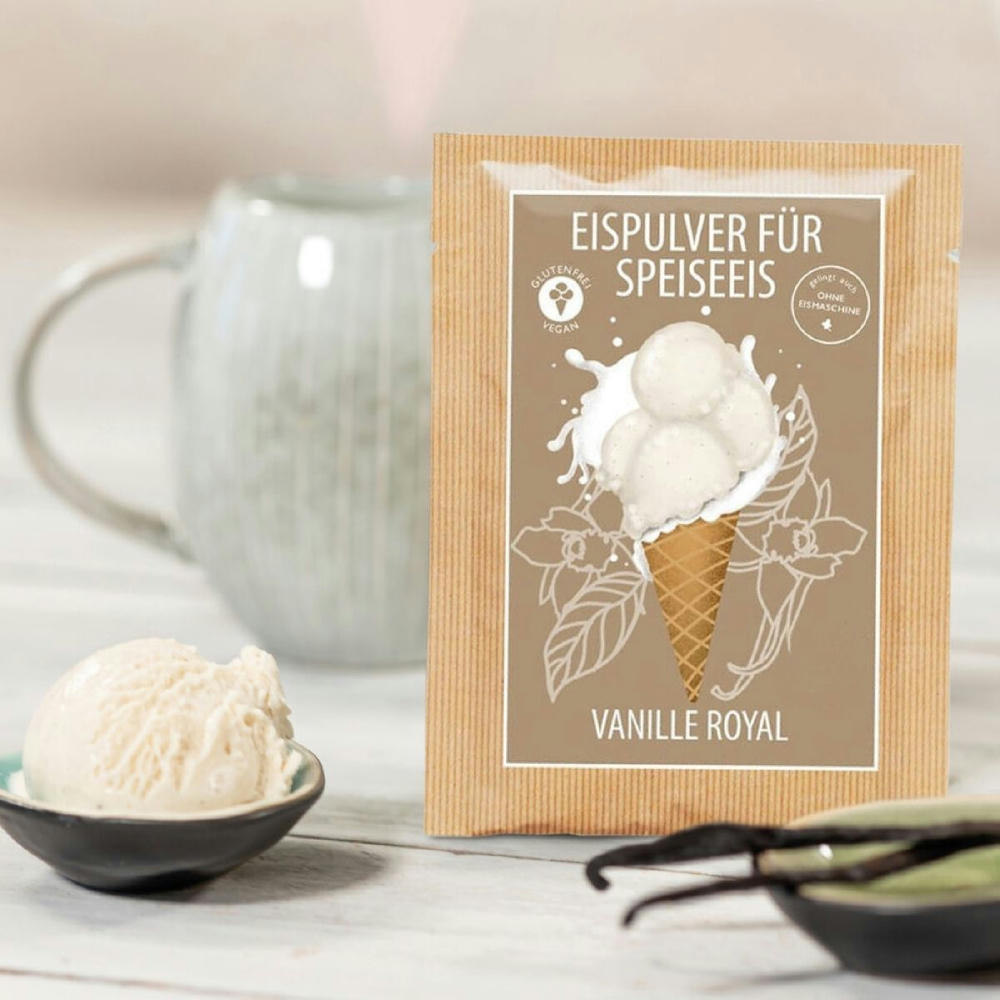 Product image Eispulver Vanille Royal im Portionsbeutel Werbeartikel