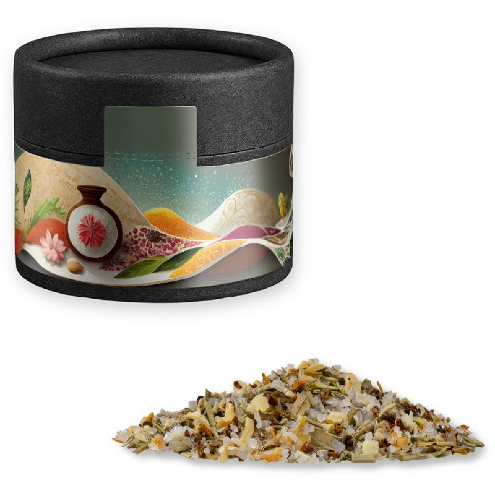 Product image Gewürzmischung Alleskönner, ca. 40g, Kraftpapierdose Mini schwarz Werbeartikel