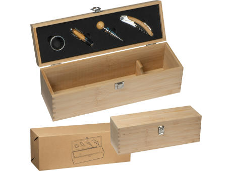 Product image Weinbox aus Bambus Werbeartikel