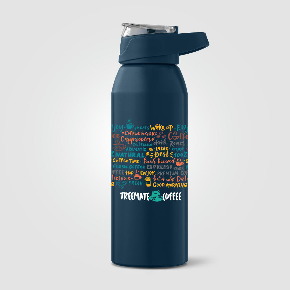 Lyse Sportflasche aus recyceltem Edelstahl - 710 ml Werbeartikel
