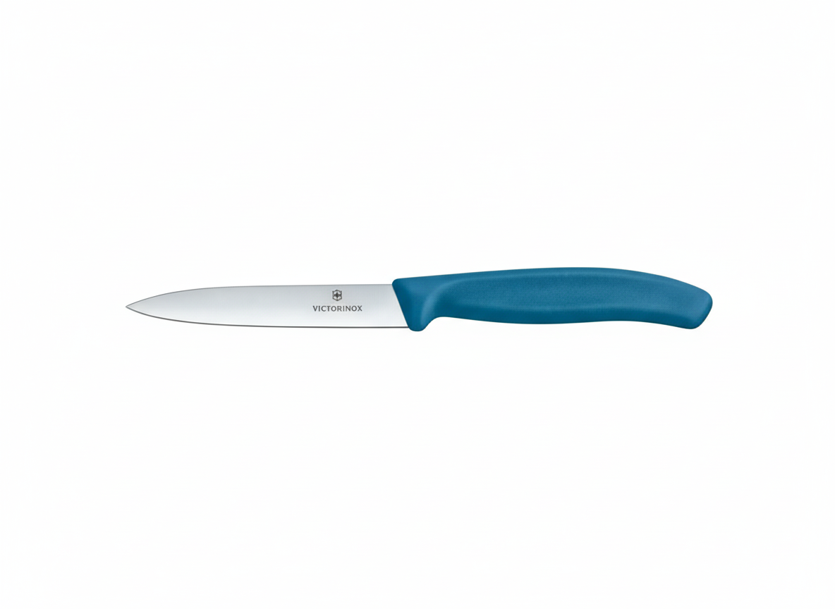 Victorinox Gemüsemesser 10cm Gravur Werbeartikel, blau