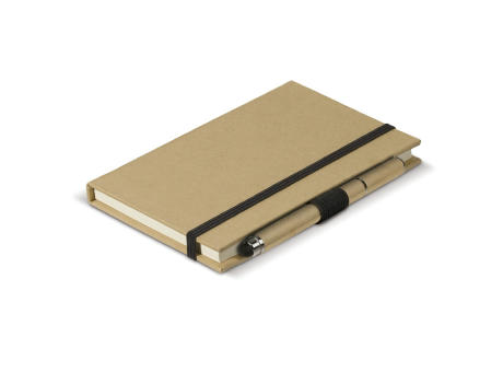 Karton Notizbuch A6 + Stift Werbeartikel