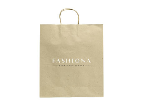 Leaf It Bag aus recyceltem Graspapier (120 g/m²) XL bedrucken