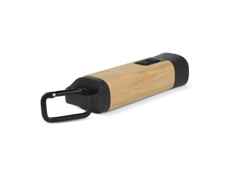 Wiederaufladbare R-ABS &amp; Bamboo Taschenlampe Werbeartikel
