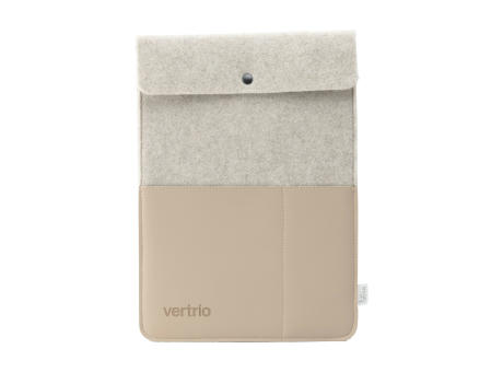 Recycled Felt & Apple Leather Laptop Sleeve Plus 16" bedrucken