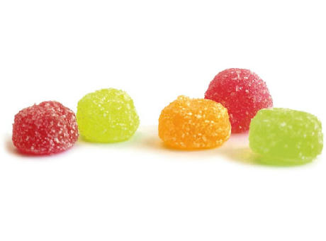 Saure Fruchtsaftberries vegan Werbetüte,   10 g, Inhalt: Saure Fruchtsaftberries bedrucken