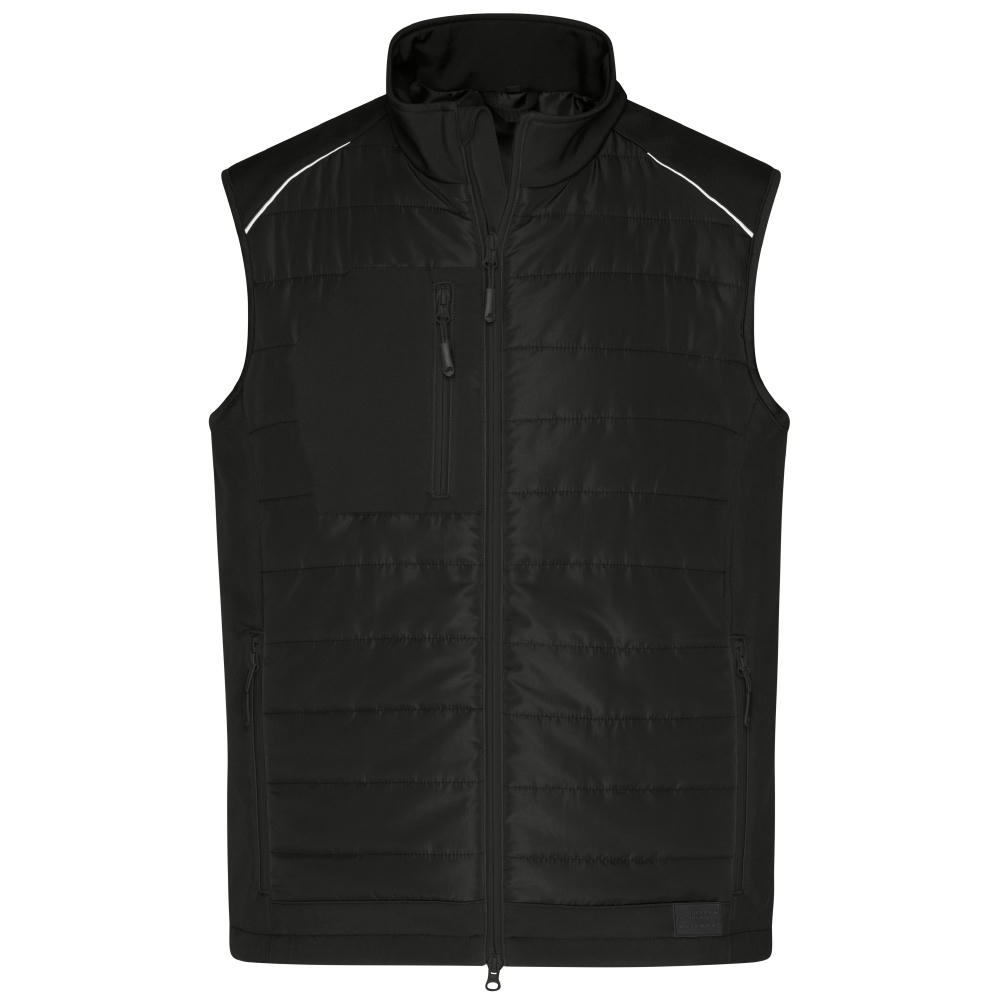 Men's Hybrid Vest - Softshellweste im attraktiven Materialmix Werbeartikel