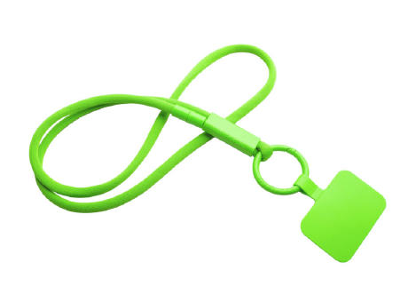 Tubyard Lanyard mit Telefonhalterung und Band aus recyceltem Kunststoff Werbeartikel
