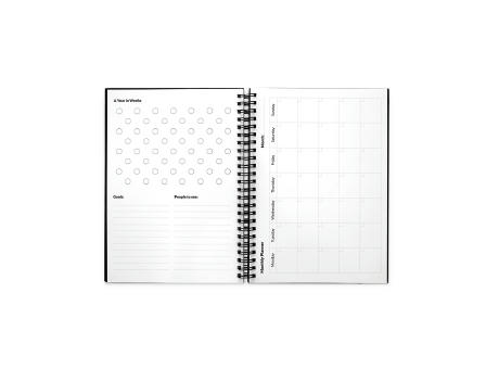 STARTER KIT INFINITE PLANNER A5. Set bestehend aus einem "Infinity Tagebuch", Reinigungsset, Marker und Markerhalter bedrucken