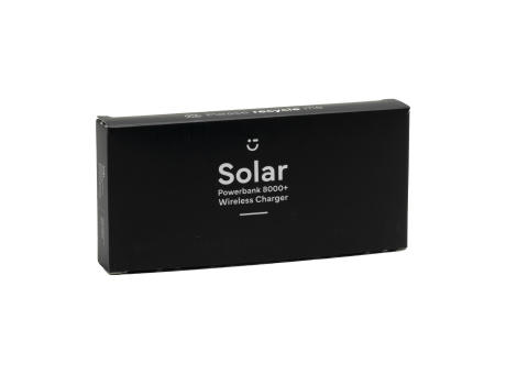 Solar Powerbank 8000+ Wireless Charger Ladegerät Werbeartikel