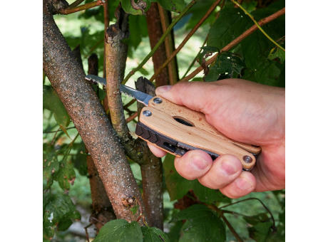 Multitool "Wood", groß Werbeartikel