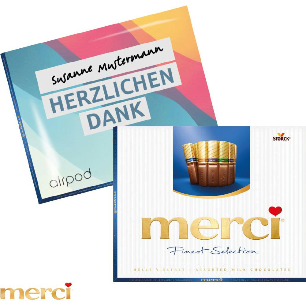 MERCI PRALINEN „FINEST SELECTION” Werbeartikel