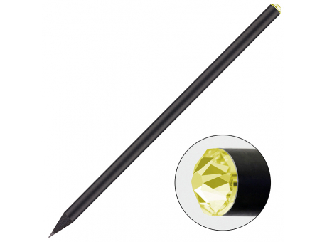 schwarz, Kristall gelb