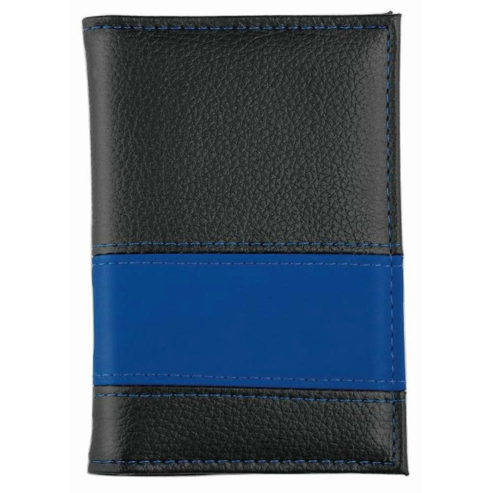 Product image CreativDesign® Ausweistasche "LookPlus" schwarz/blau Werbeartikel